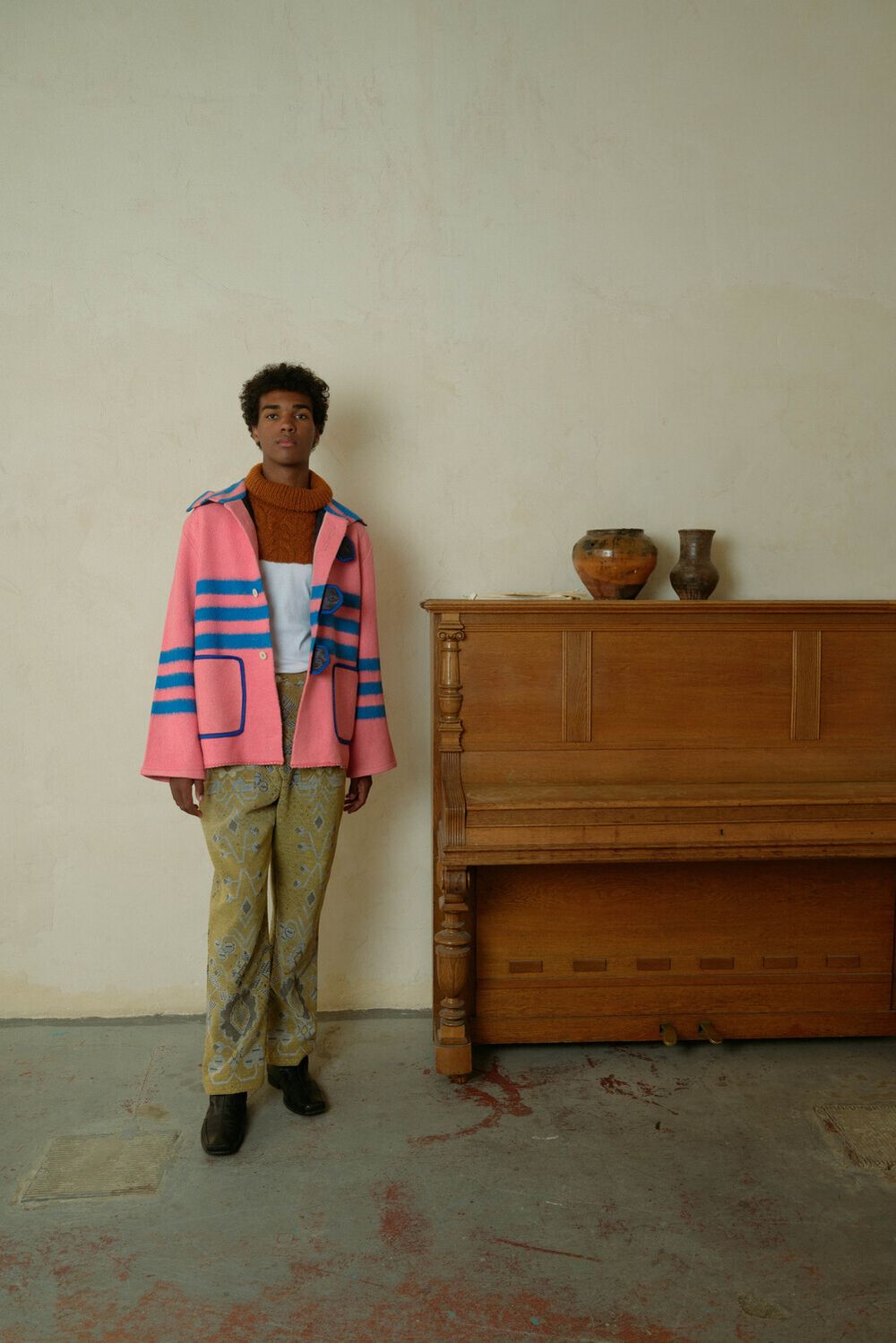 Куртка Soeurs с Полосами / Pink Stripes Long Sleeve розовая