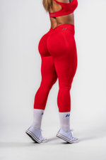 Леггинсы Shaping Seamless High-Waist Leggings MAXIMUM PUSH-UP 302 Красные