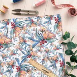 Ткань шифон восхитительная цветочная смесь летней