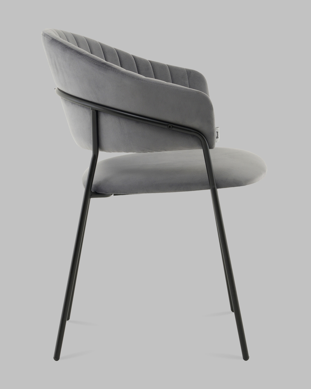 Стул Бруно NEW велюр серый