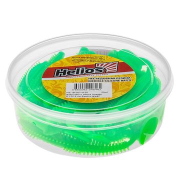 Виброхвост несъедоб. Shaggy 5,12/13 см Electric green 20шт. (HS-18-007-N-20) Helios