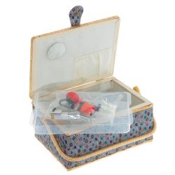 GAEM Шкатулка для рукоделия (с подносом и набором для шитья), L34 W23 H16 см