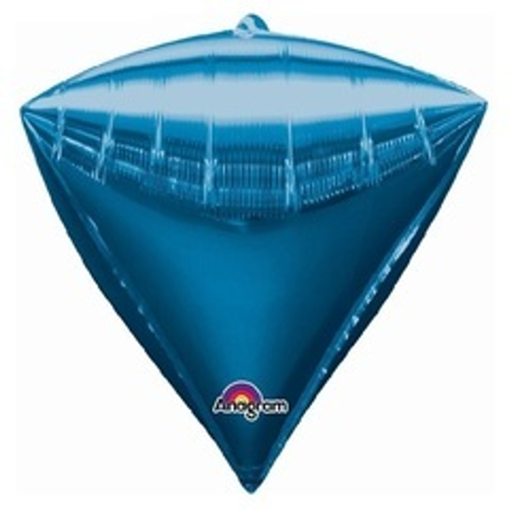 А 3D АЛМАЗ Б/РИС 17" Металлик Blue синий