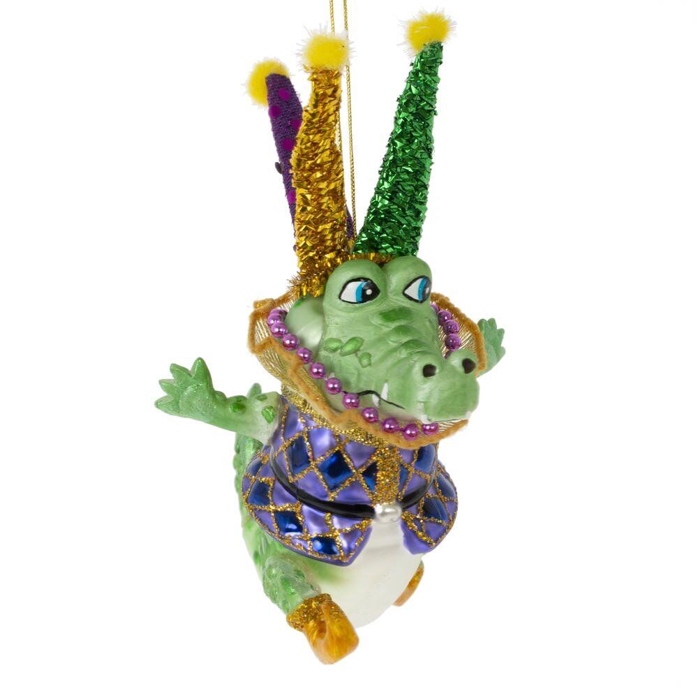 GAEM Украшение новогоднее "Крокодил", L12,5 W8,5 H15 см