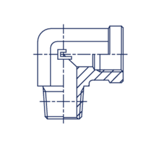 Штуцер FSC90 BSP 1 - BSPT 1