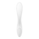 Белый вибромассажер 23см с движущимся шариком Satisfyer Rrrolling Pleasure 4043982