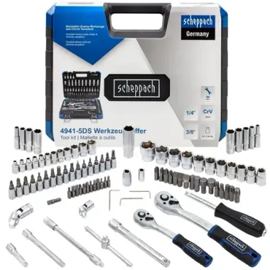 Набор инструментов 1/4'' 3/8'', 94пр. (6-гран) Scheppach Sch-4941-5DS