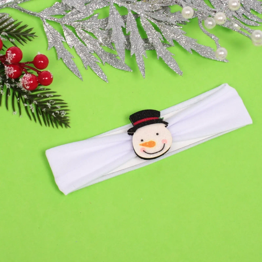 Повязка на голову детская «New Little Mi Mi - Снеговичок Бамби», микс 3 цвета, 4*16.5см