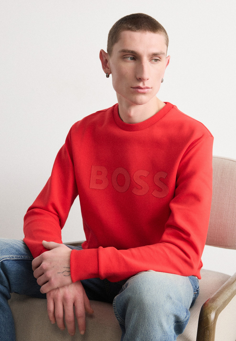 BOSS SALBO - Толстовка - Красный