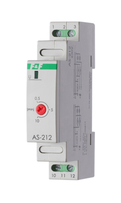 Автомат лестничный с таймером AS-212 30В 16А 1Z IP20