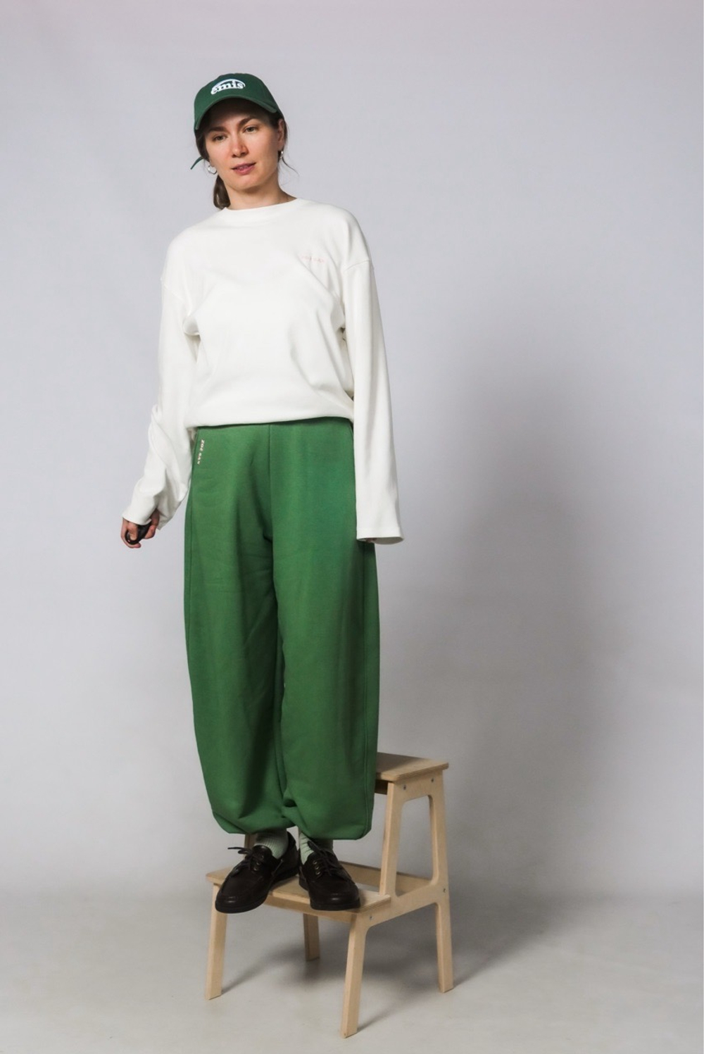 Лонгслив "Зое" в рубчик, айвори