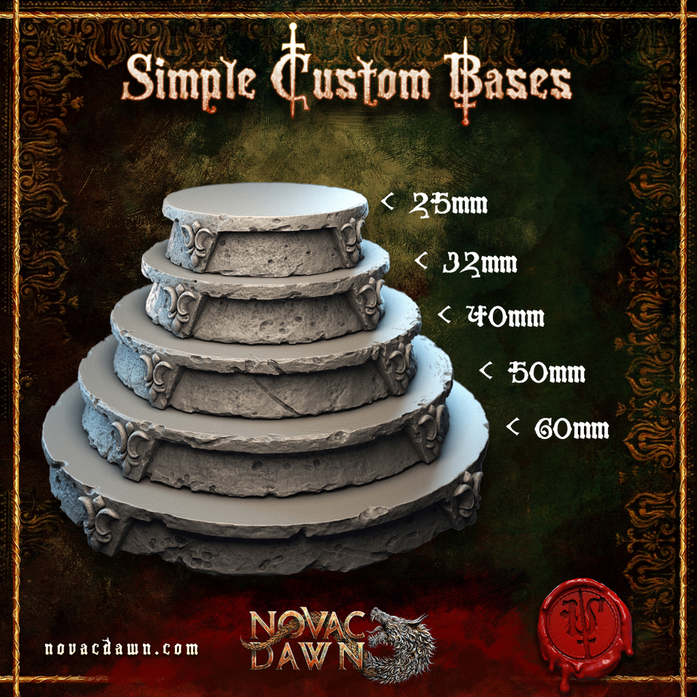 Custom Simple Base 32mm Scale