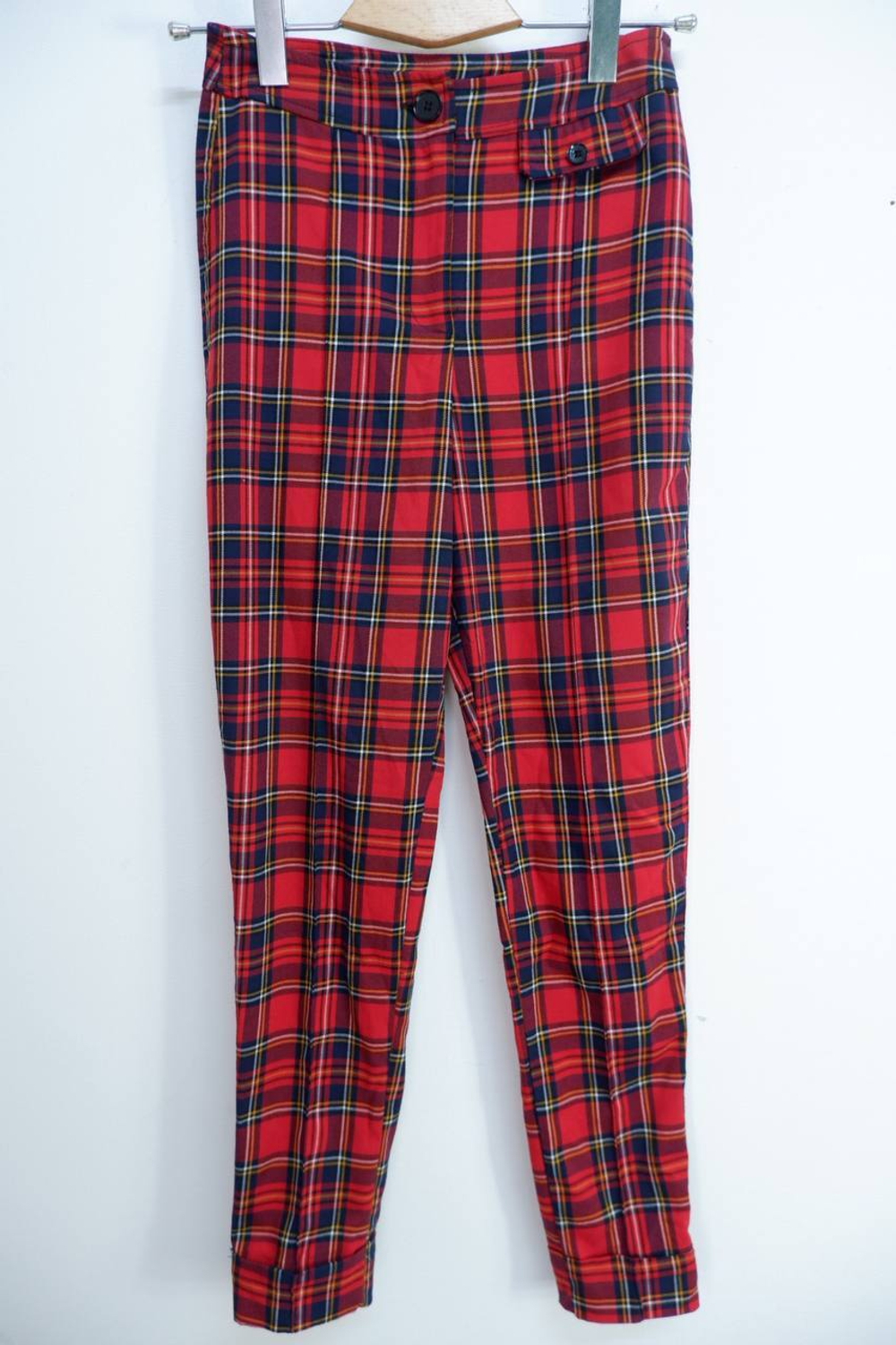 Брюки Bershka в яркую клетку, маркировка 36, визуально 42 размер