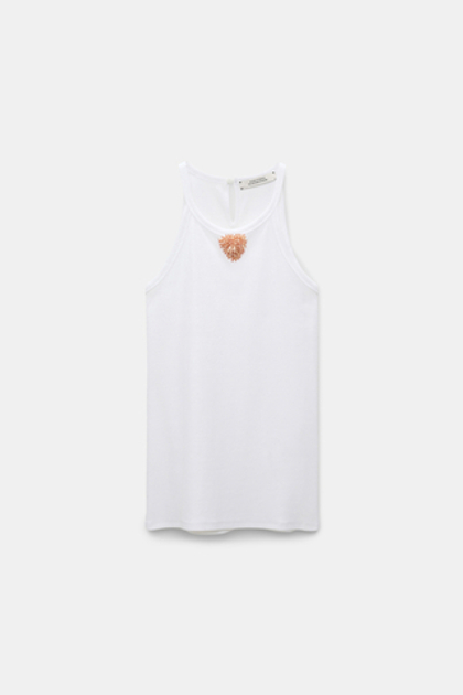 Dorothee Schumacher Топ в рубчик с аппликацией из пайеток