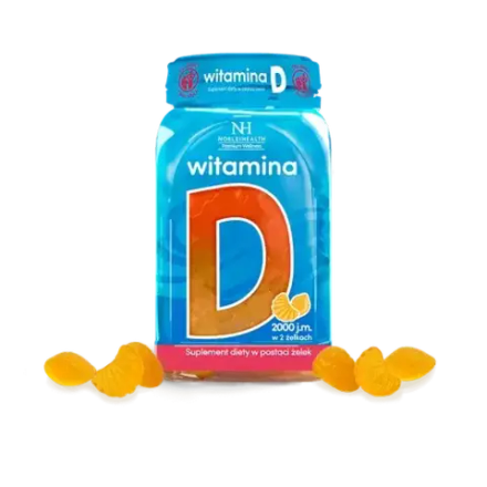 Noble Health Витамин D - 60 желейных конфет со вкусом апельсина