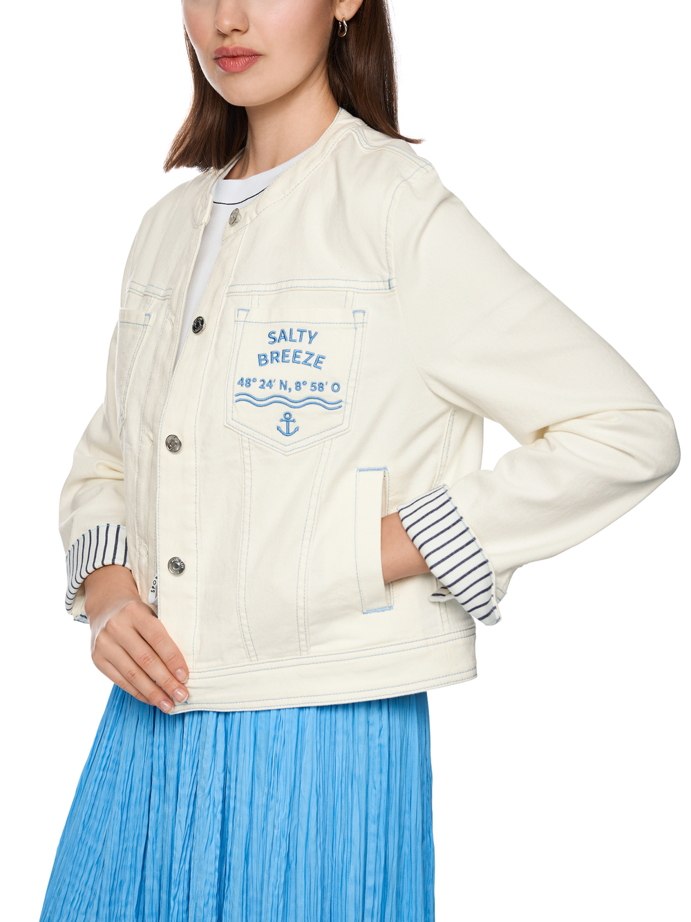 Джинсовая куртка из хлопка