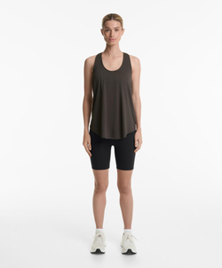 Oysho Топ из смесового модала на бретелях, антрацитовый