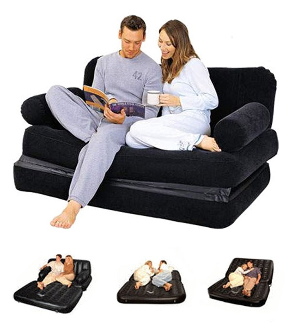 Надувной диван-трансформер, 188х152х64см.