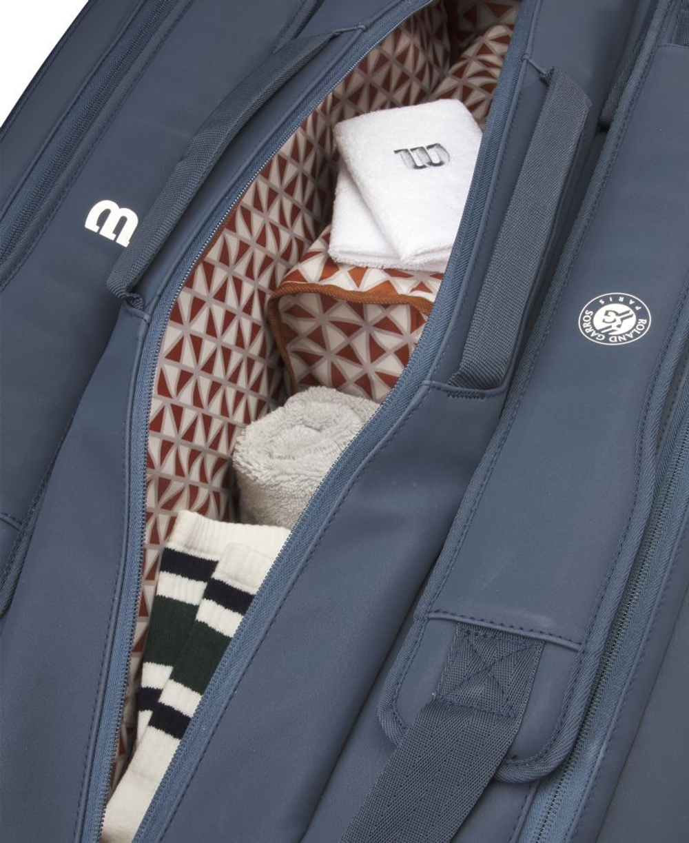 Сумка теннисная Wilson RG 2025 Session Soiree Super Tour 15PK Racket - небесный