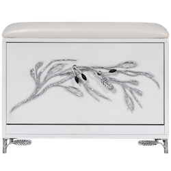 Банкетка Oliva Branch (Олива Бранч) Айс Античное серебро