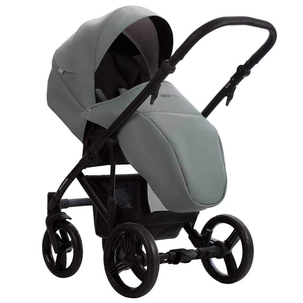 Детская коляска Bebetto Magnum Light Pro 3 в 1 с автокреслом Avionaut Cosmo 02 шалфей кожа