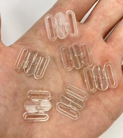 Застежка пластик прозрачная 12 мм