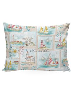 Постельное белье Сказка "Витамин Sea" 1,5-сп Наволочка 50х70 см 1 шт Простынь 150х215 см Пододеяльник 145х215 см, перкаль