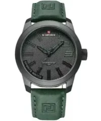 Часы наручные кварцевые NAVIFORCE на кожаном ремешке, серебристый/серый W8950-02