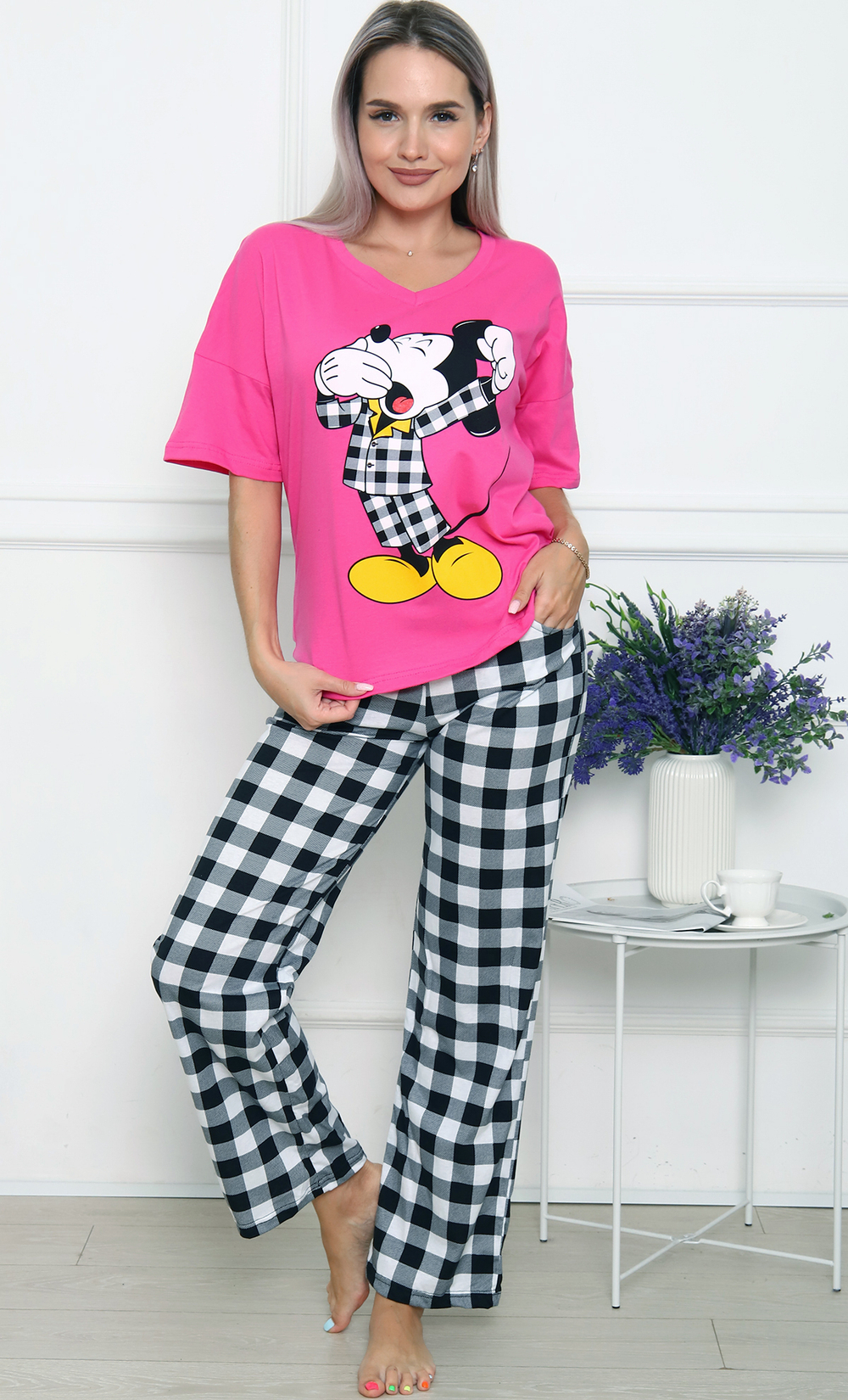 [m]Пижама женская штаны+футболка ТК-3866/1