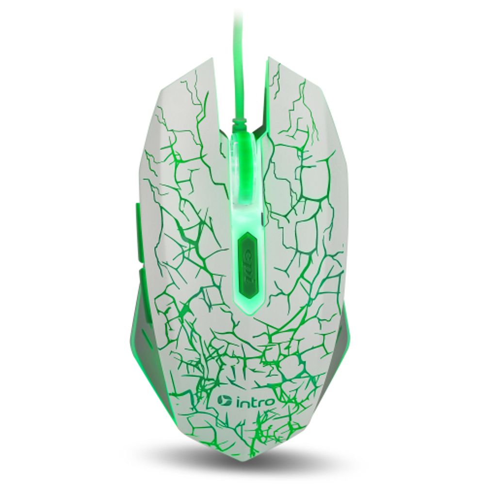 Мышь Intro MG610 игровая проводная 1200-3600dpi белая