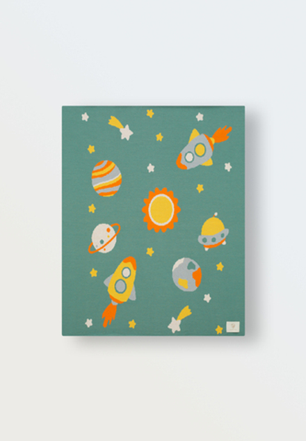 8060-192 Плед вязаный Simple (космос)