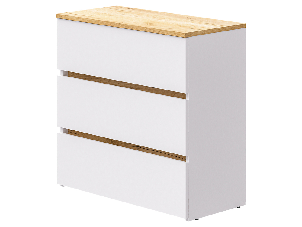 Комод-27 Белый/Кр.золотой