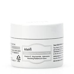DEAR, KLAIRS Маска с витамином E Freshly Juiced Vitamin E Mask.