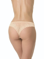 Женские трусики-бразилиана с ажурной задней частью (Размер: M) (Цвет: черный)