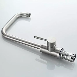 Смеситель для кухни высокий с гайкой L4998-4 LEDEME