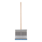 Лопата для уборки снега алюминиевая, 430 х 370 х 1350 мм, деревянный черенок, Сибртех