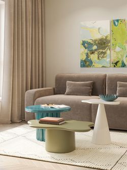 Столик приставной Fluid, 56х52 см, морская пена