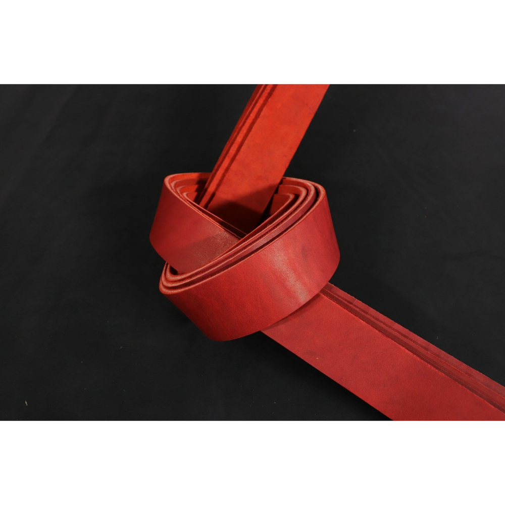 Ременная заготовка Рубин с лицевой отделкой