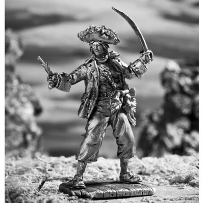 Оловянная фигурка Женщина Пират Бонни Энн. 1700-1782 г.