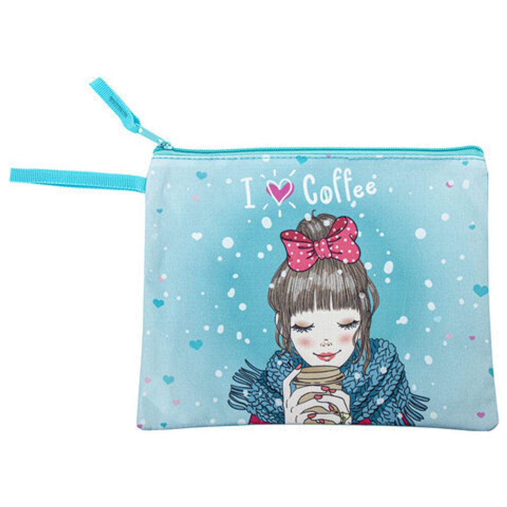 Папка для тетрадей BRAUBERG А5, 1 отделение, полиэстер, на молнии, с ручкой, "Girl", 270973