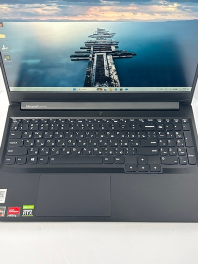 Ноутбук Lenovo IdeaPad Gaming 3 15ACH6 (82K201D1RK) 15.6"/AMD Ryzen 5 5600H/RAM 8GB/SSD 256GB/Nvidia RTX3050 4GB/1920*1080/IPS/DOS/Подсветка кл-ры: LED/Черный. Состояние: Уценка/прокручен топкейс