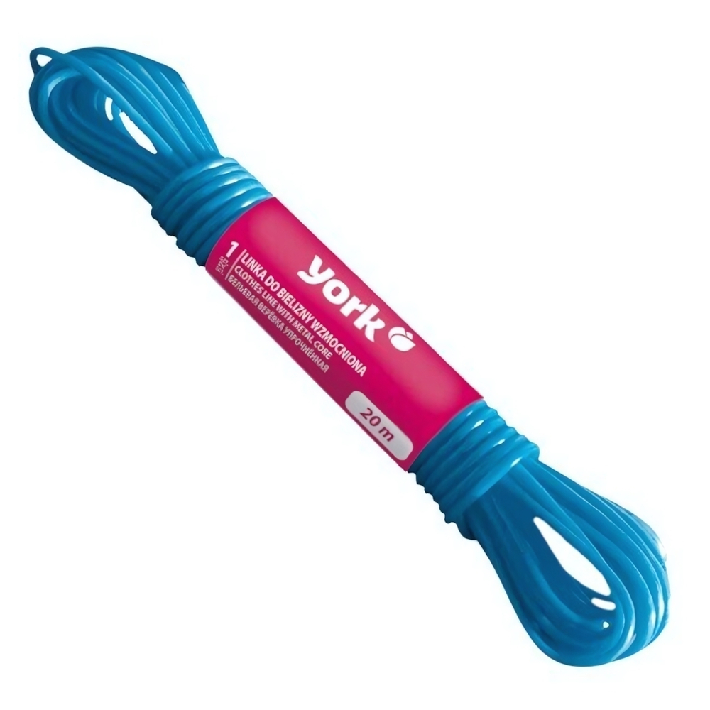 Шнур для белья D=0,2 см L=20 м сердцевина - полиэтилен, покрытие - полипропилен YORK