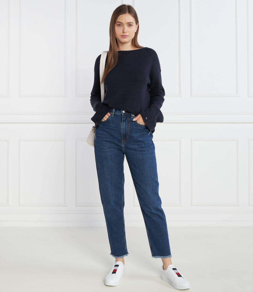 Хлопковый свитер boat-nk Tommy Hilfiger - темно-синий(WW0WW39890)