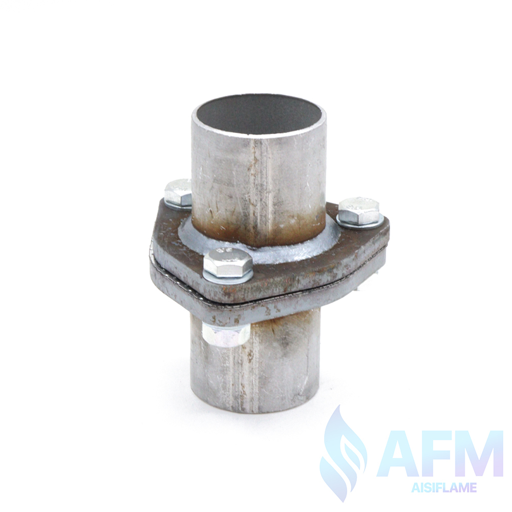 Фланец соединение с прокладкой на болтах (треугольное) с выходами труб