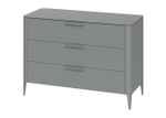 Комод Type 3 ящика ширина 120 см (серый)