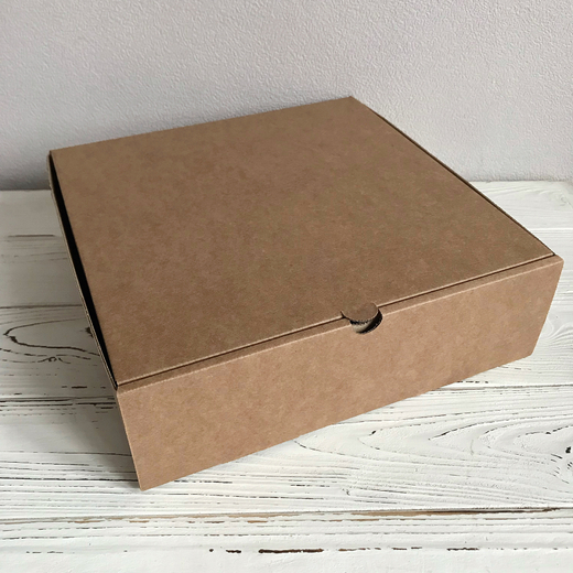Коробка 28 х 28 х 8,5 см, бурая