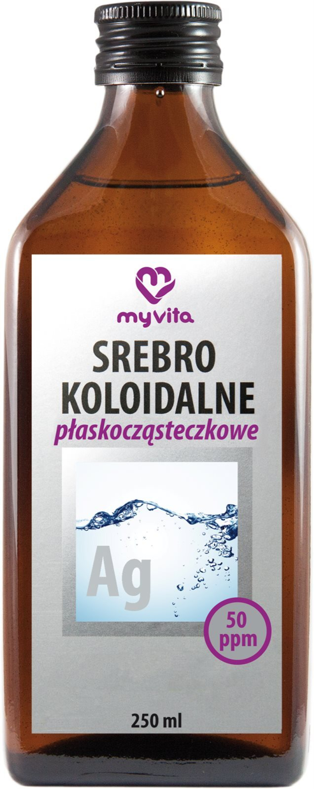 MyVita Srebro koloidalne 50 ppm - очищающий тоник с регенерирующим эффектом /   250  ml  / GTIN 5903021591739