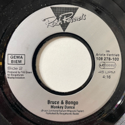 Винтажная виниловая пластинка LP Bruce and Bongo Hi Ho Heigh Ho Whistle While You Work (Germany 1986) 7 дюймов, 45 RPM, Single