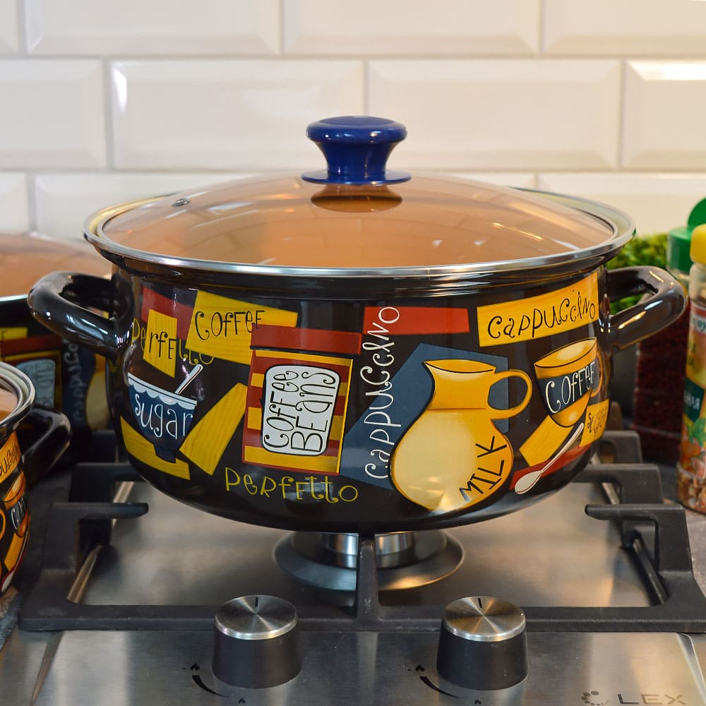 Набор кастрюль "Капучино-Экстра" коричневый