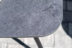 "Верона" лаунж-зона 5-местная плетеная из роупа (веревки), каркас алюминиевый темно-серый, роуп темно-серый